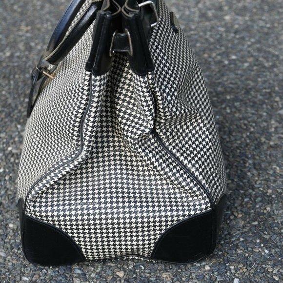 Vintage Polo Houndstooth PVC Tote---HUGE, RARE! - Picture 4 of 8